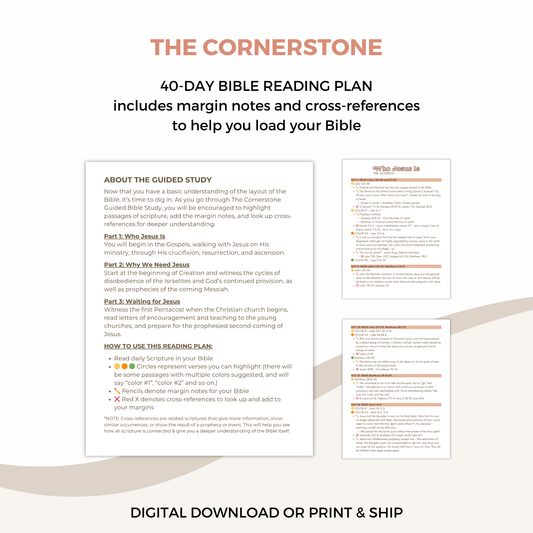 The Cornerstone Guided Study