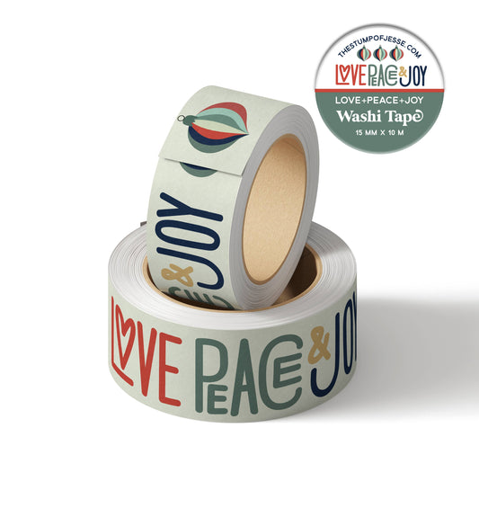Love Peace Joy Christmas Washi Tape