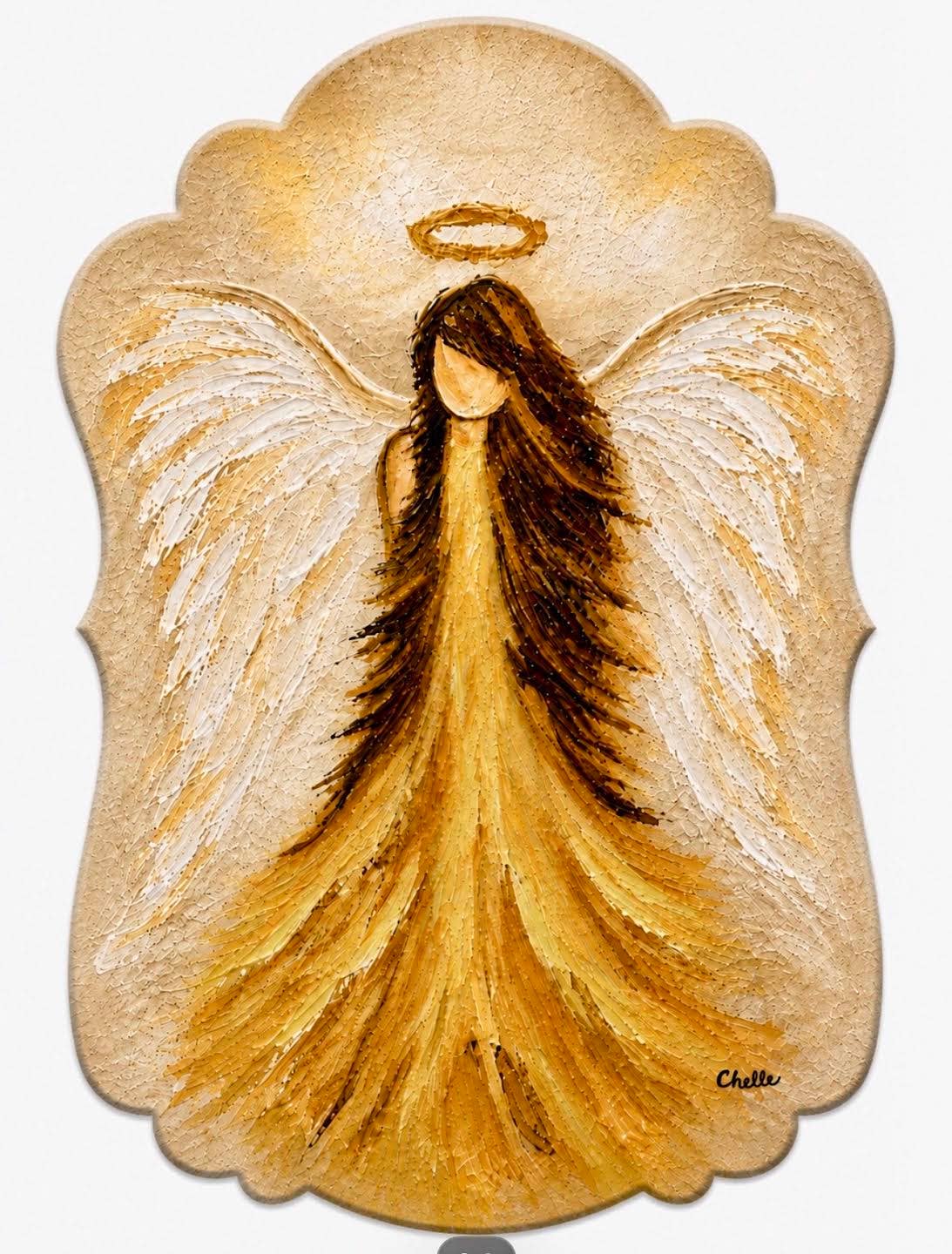 Angel in Gold Christmas Ornament