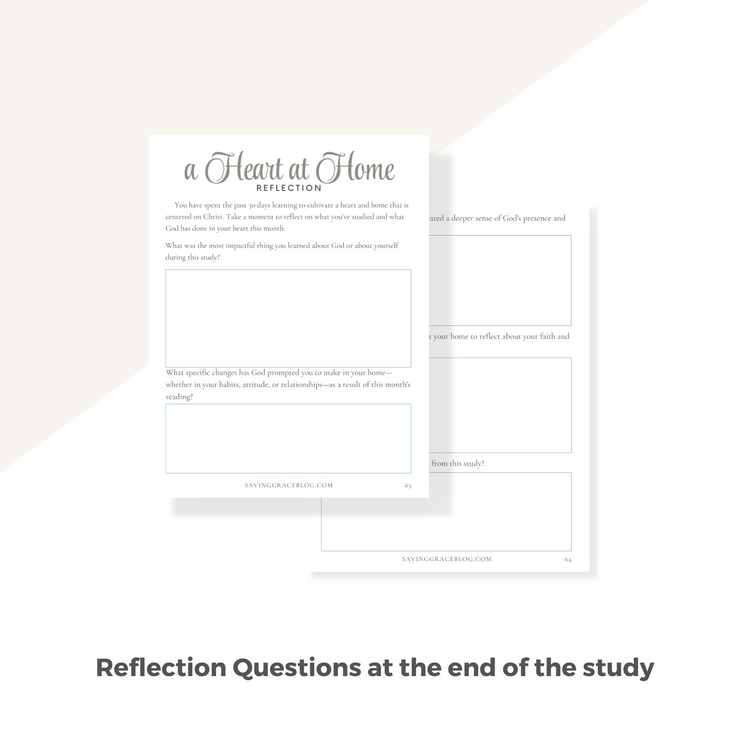 A Heart at Home 30-Day Bible Reading Plan + Workbook