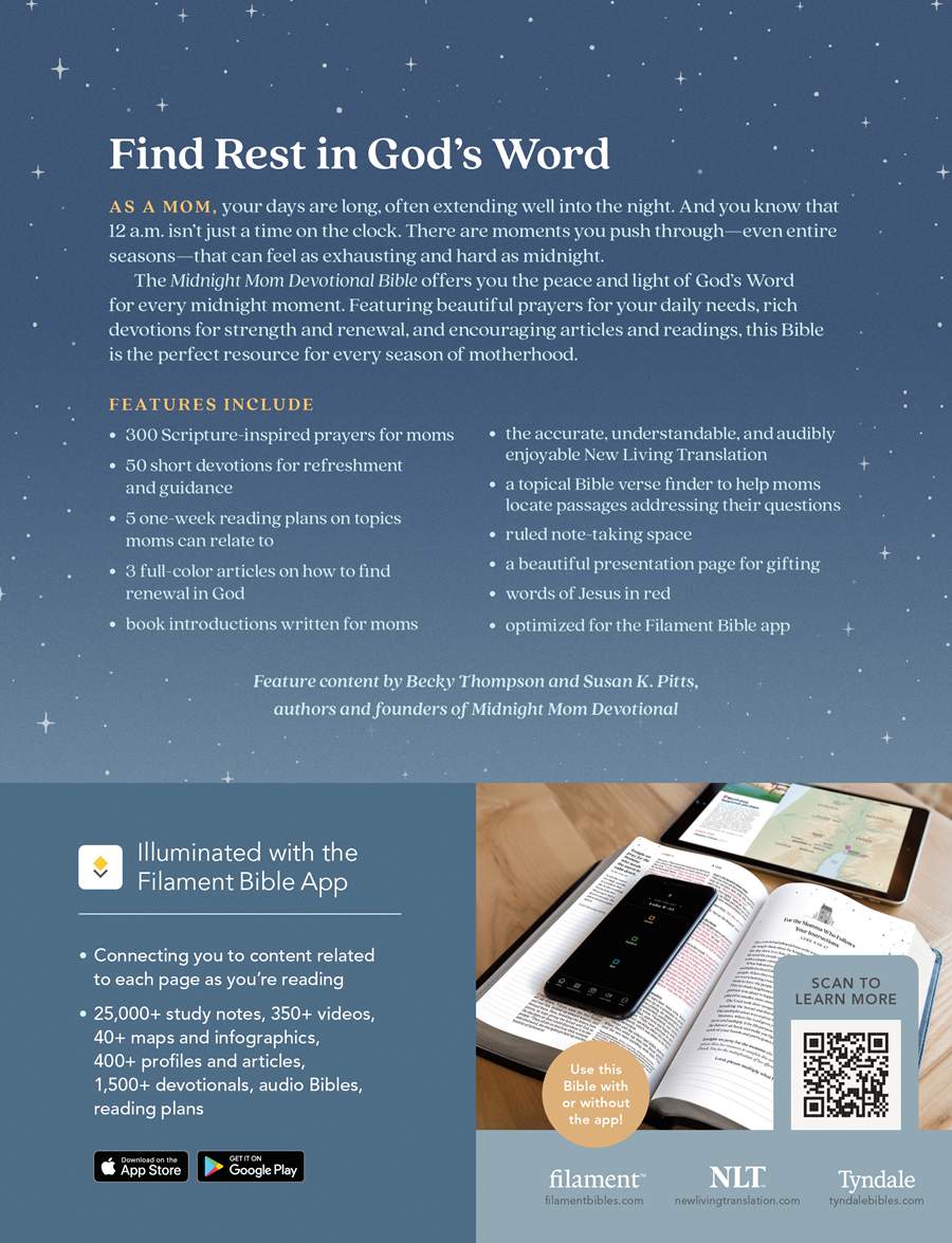 NLT Midnight Mom Devotional Bible