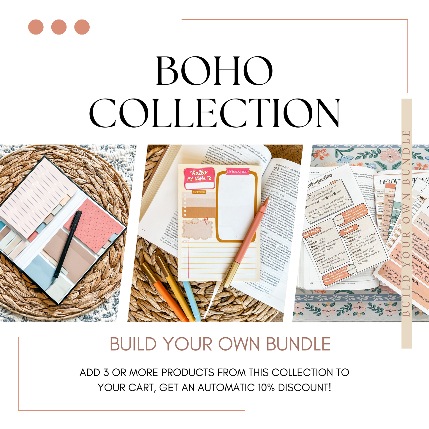 Boho Double-Sided Bible Notes