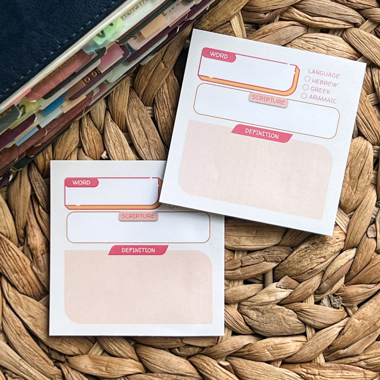 Boho Bible Study Sticky Note Set