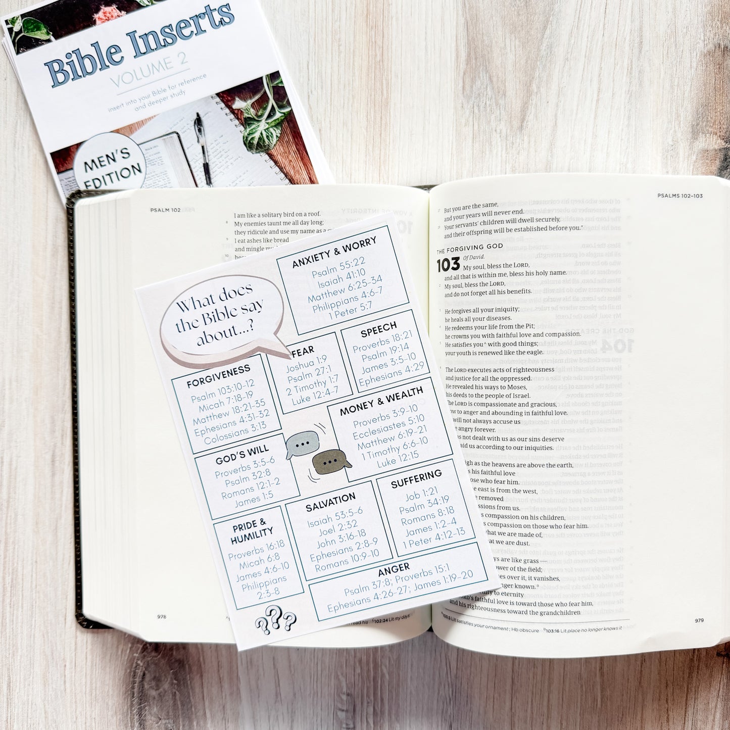 Men's Bible Inserts - Volume 2