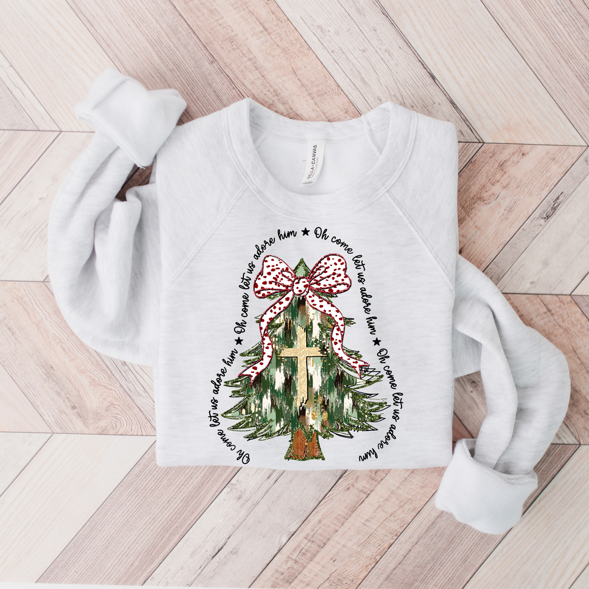 PREORDER: Cross Christmas Tree Sweatshirt