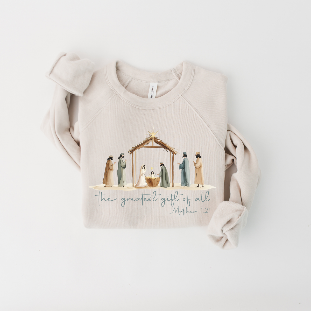 PREORDER: Nativity Greatest Gift Christmas Sweatshirt