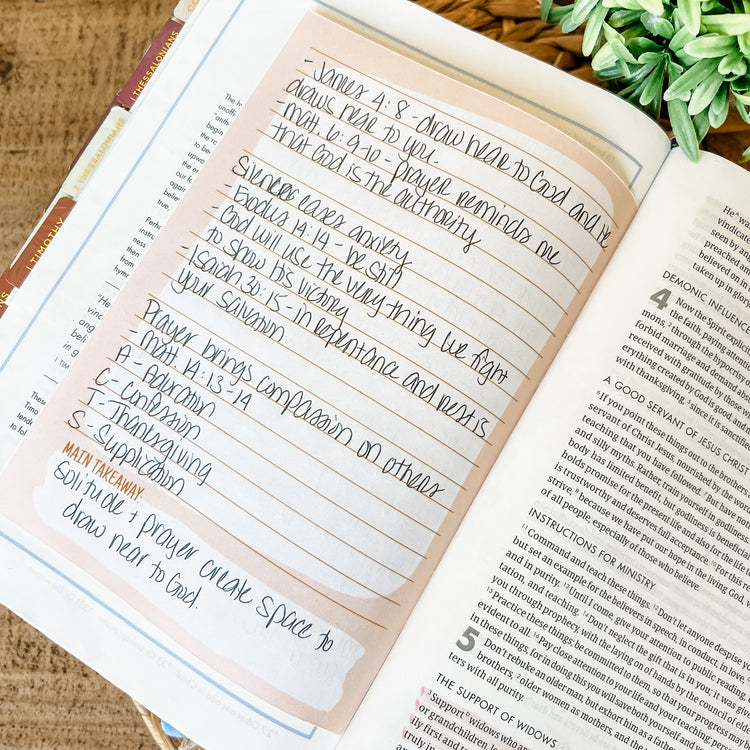Boho Sermon Notes Double-Sided 5x7 Notepad