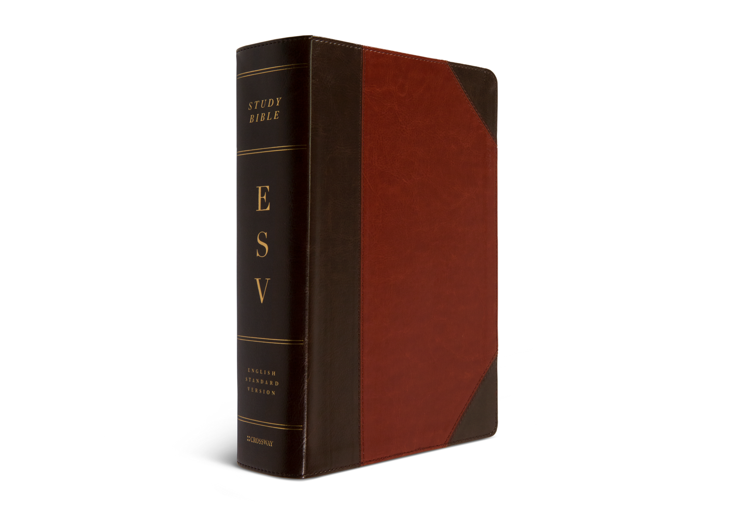 ESV Study Bible, Large Print, Trutone, Brown/Cordovan
