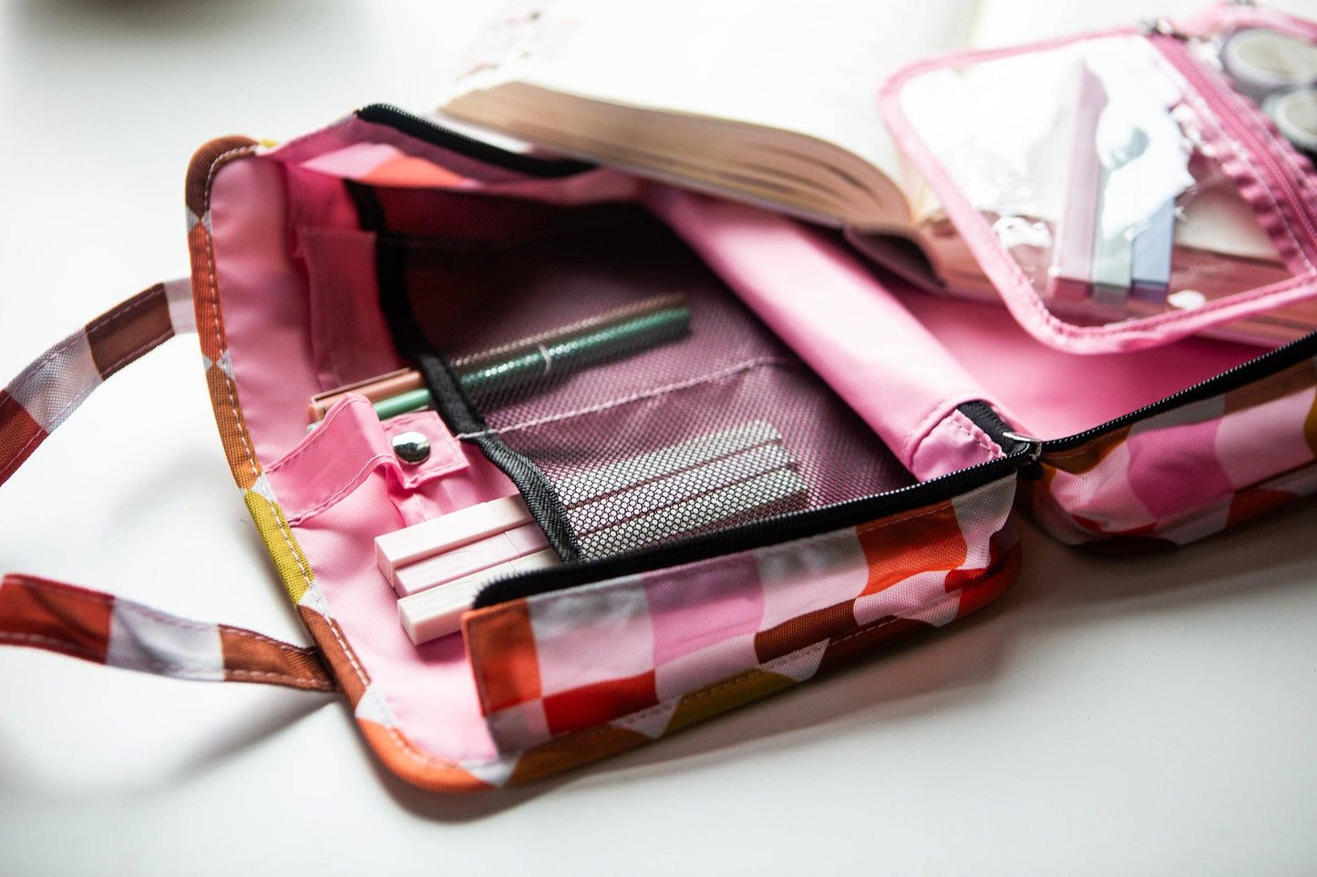 Retro Check Bible Carrier Bag