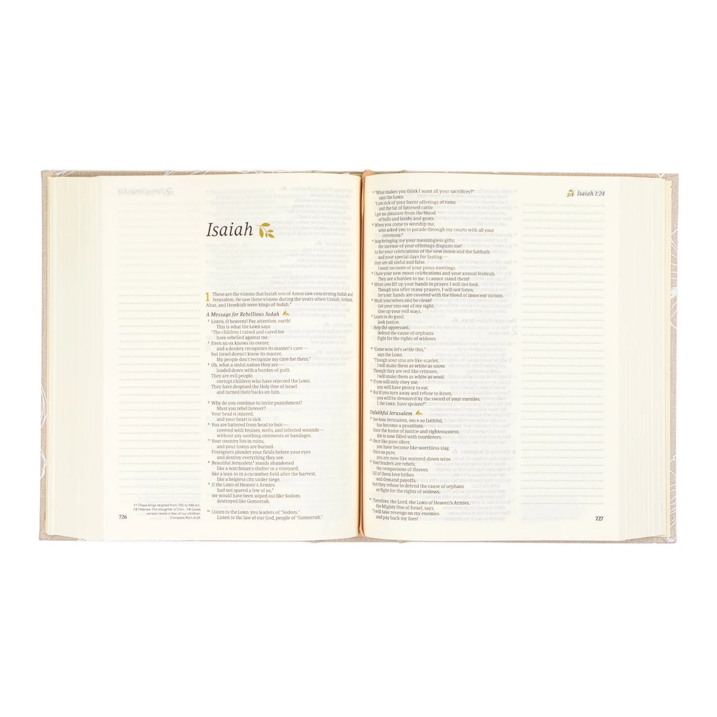 Hosanna Revival NLT Notetaking Bible: Cordova Theme