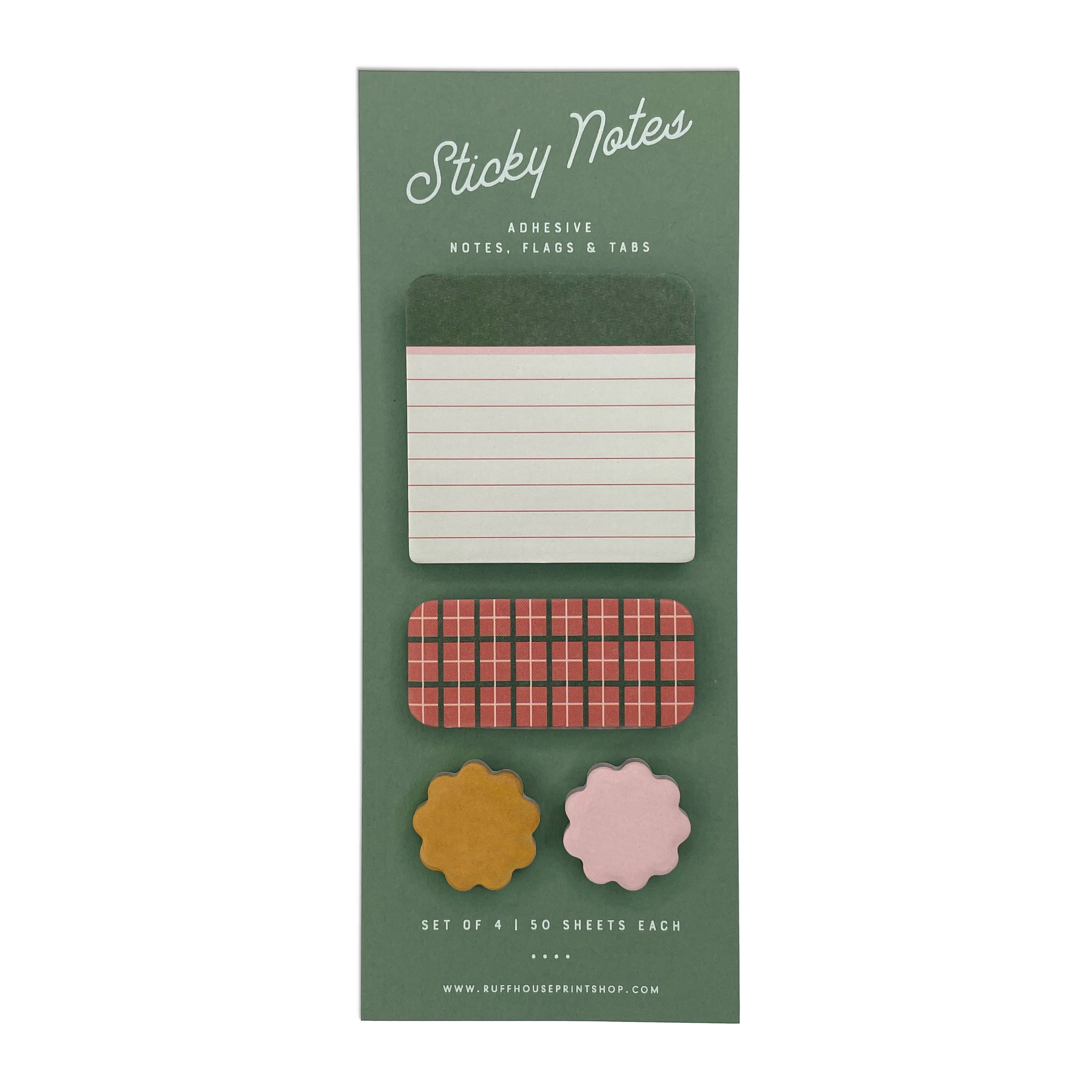 Plaid Sticky Note Set - Page Flags and Tabs – Saving Grace Print Shop