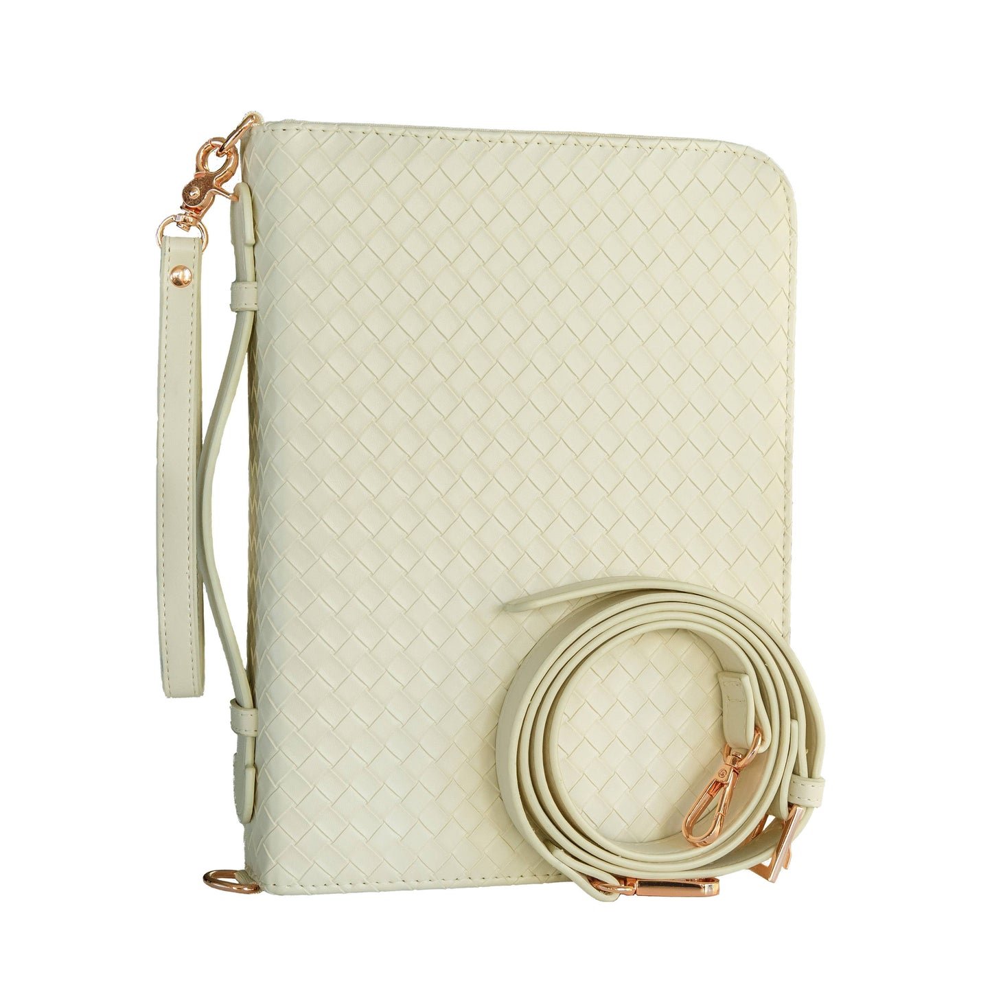 Pearl Crossbody Weave Bible Case