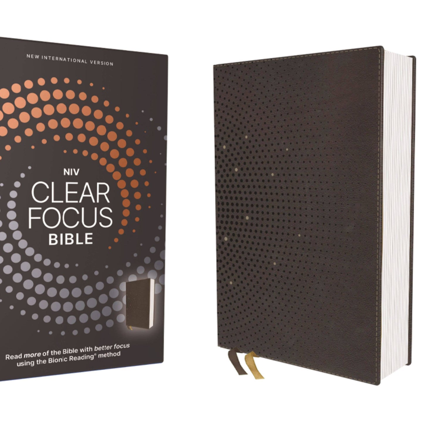 NIV Clear Focus Bible, Leathersoft, Black