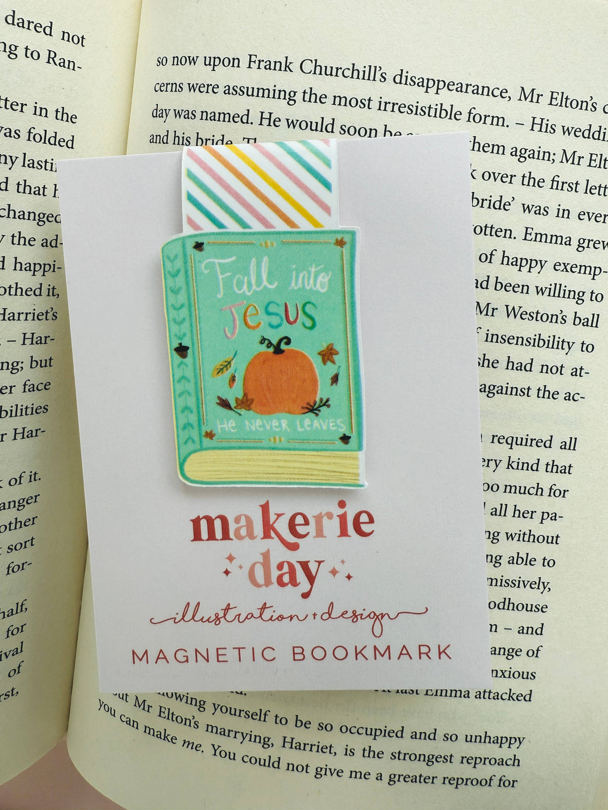 Fall into Jesus Magnetic Bookmark