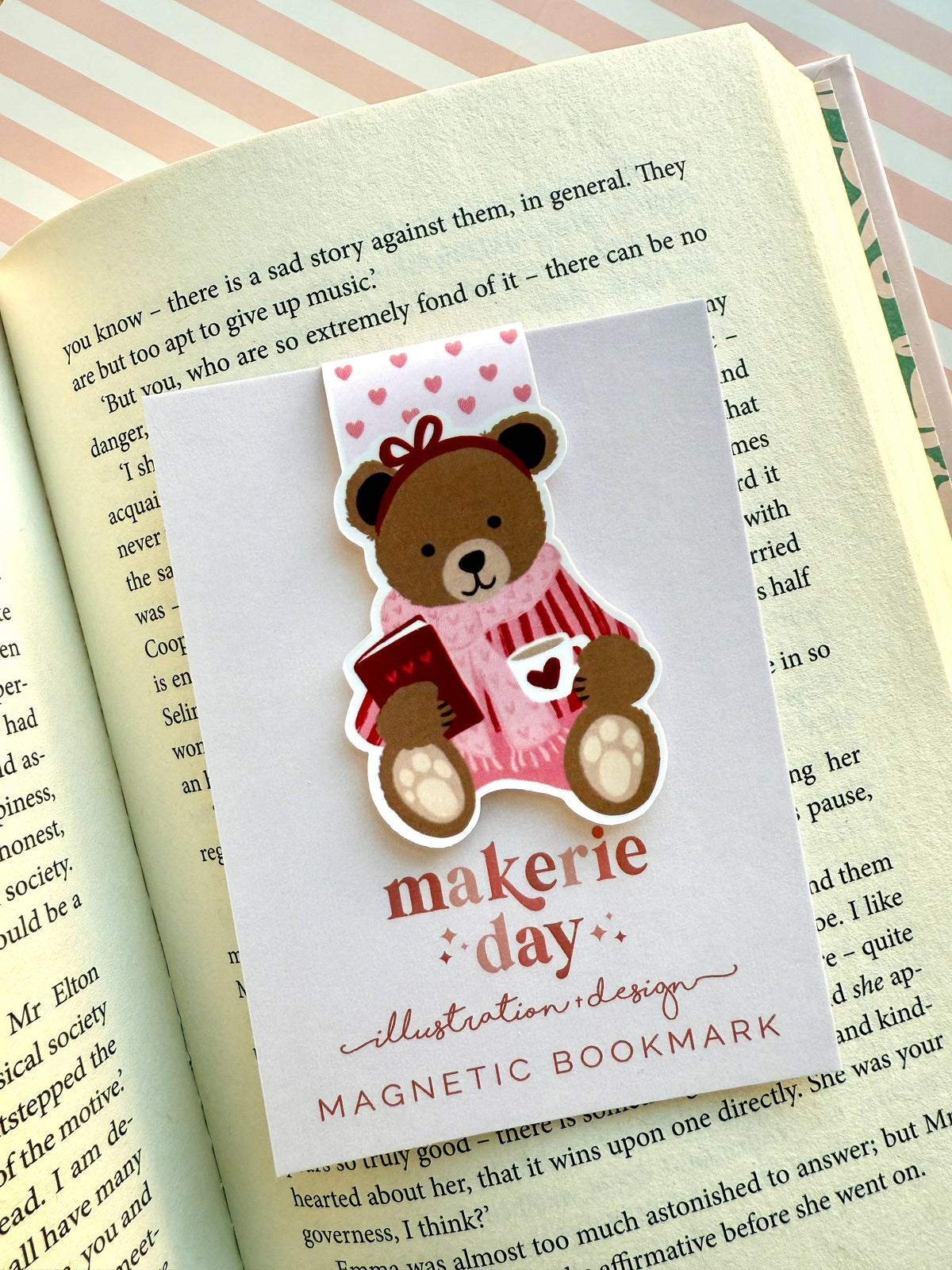 Teddy Bear Magnetic Bookmark
