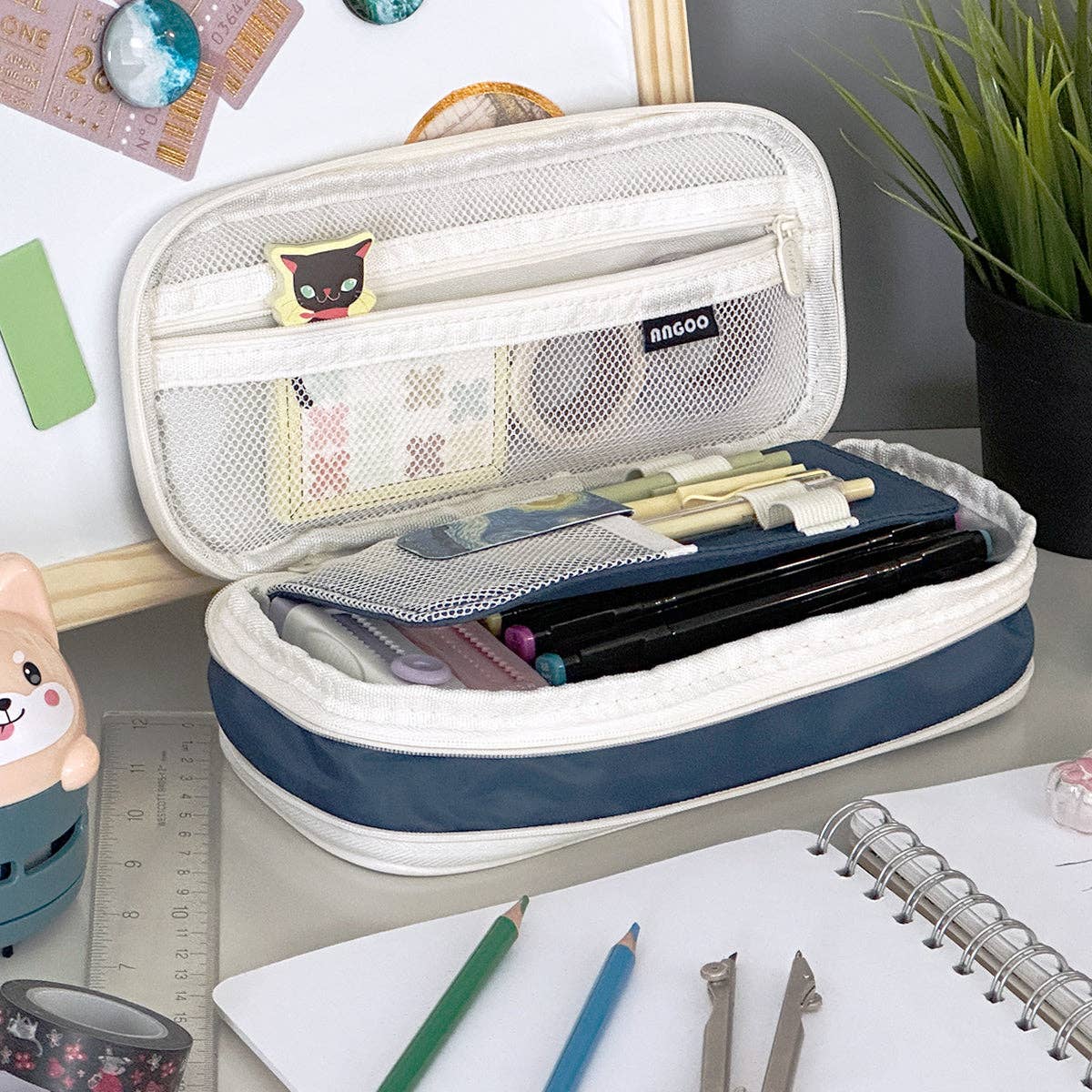 Large Capacity Pencil Case Expandable Pencil Pouch