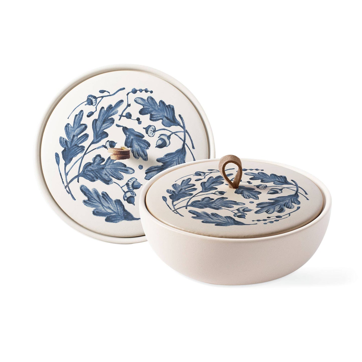 Blue Leaf Trinket Box