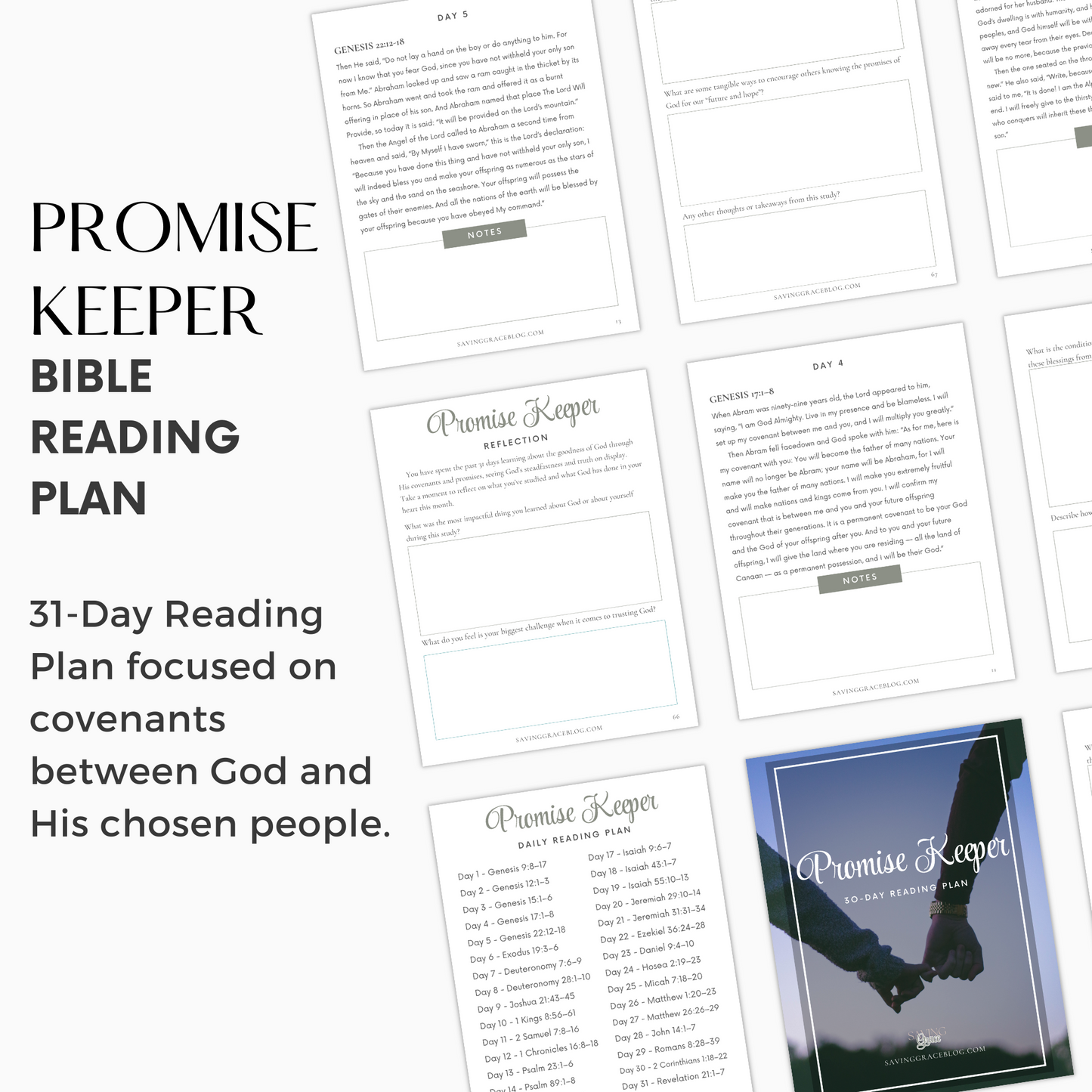 Promise Keeper 31-Day Bible Reading Plan + Workbook