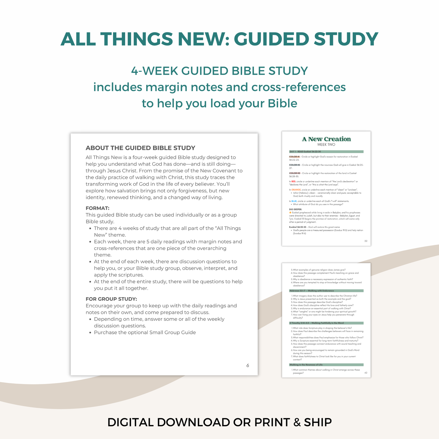 All Things New Guided Study