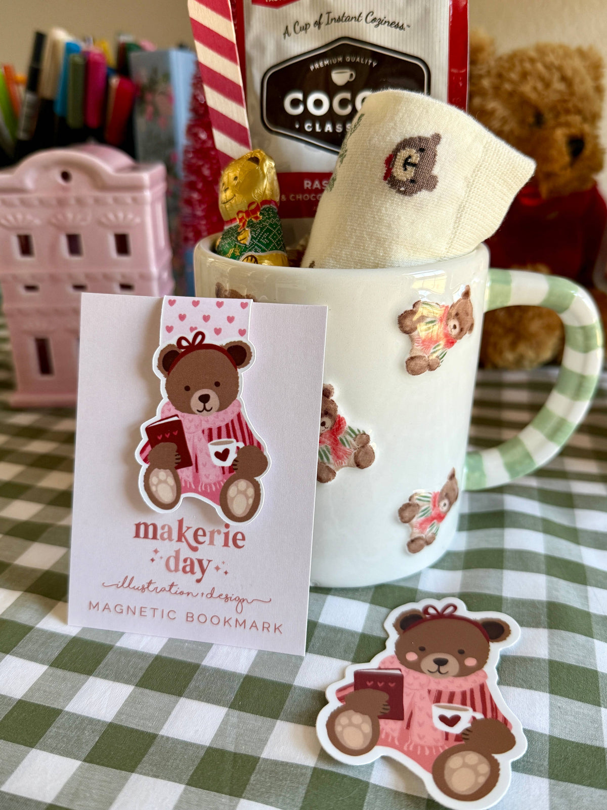 Teddy Bear Magnetic Bookmark