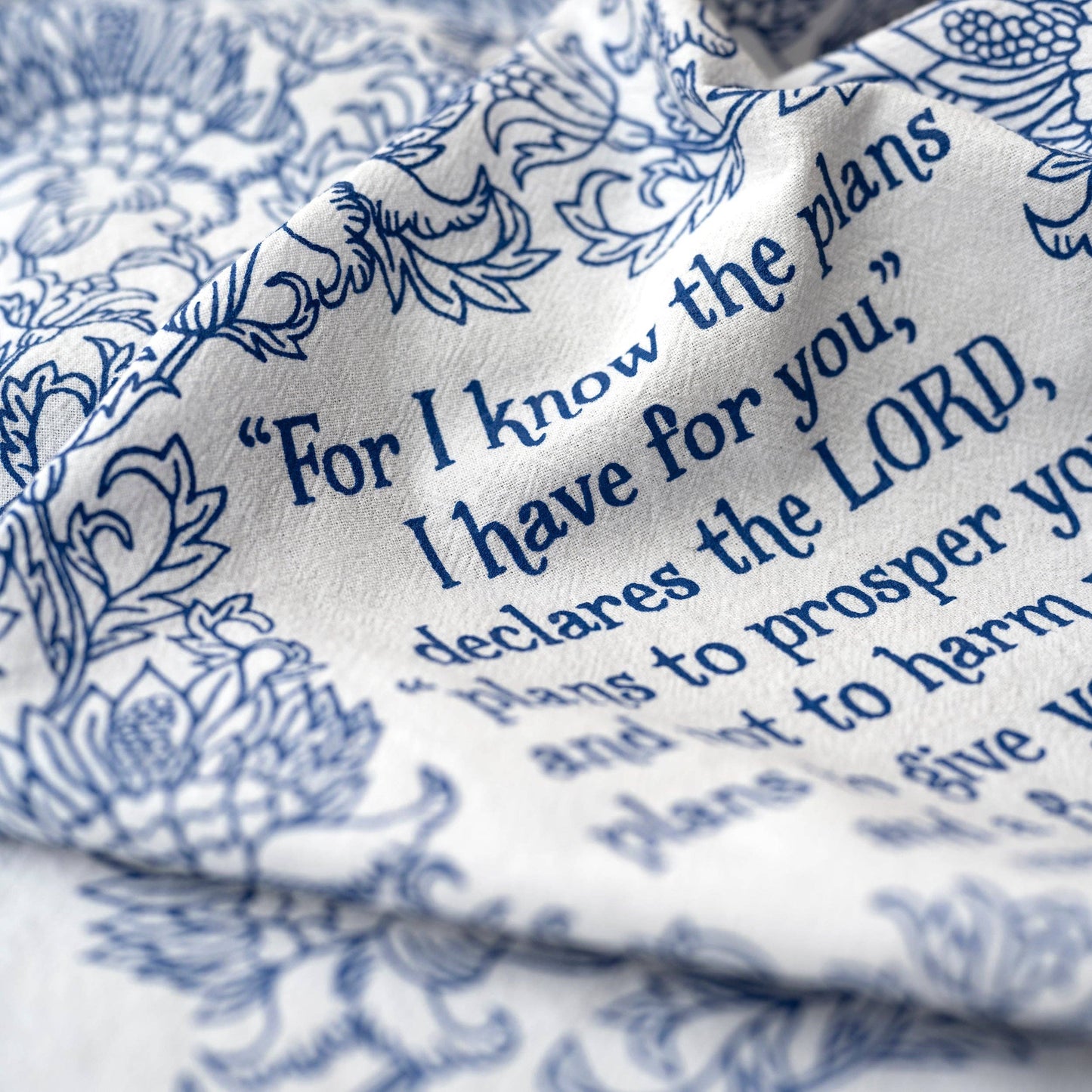 For I Know the Plans Scripture Tea Towel — Jeremiah 29