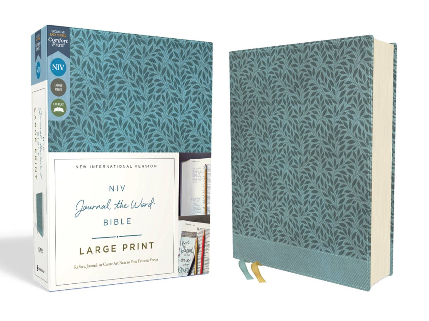 NIV Journal The Word Bible Large Print Leathersoft Teal