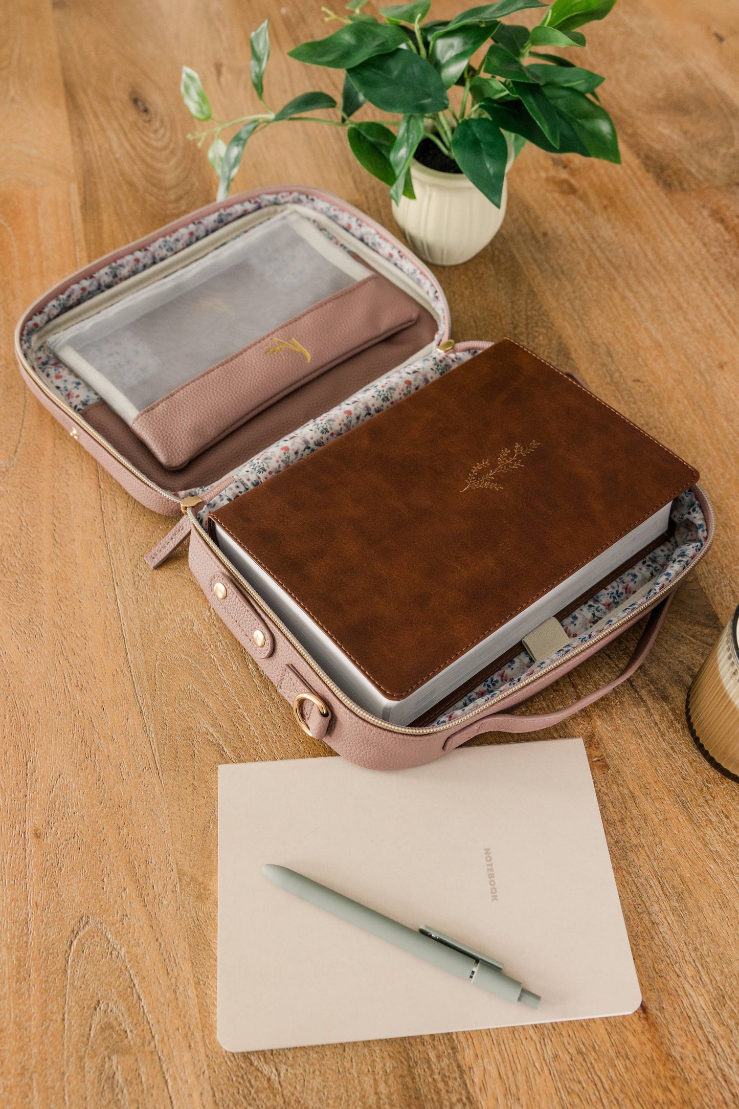 Lavender Crossbody Bible Bag