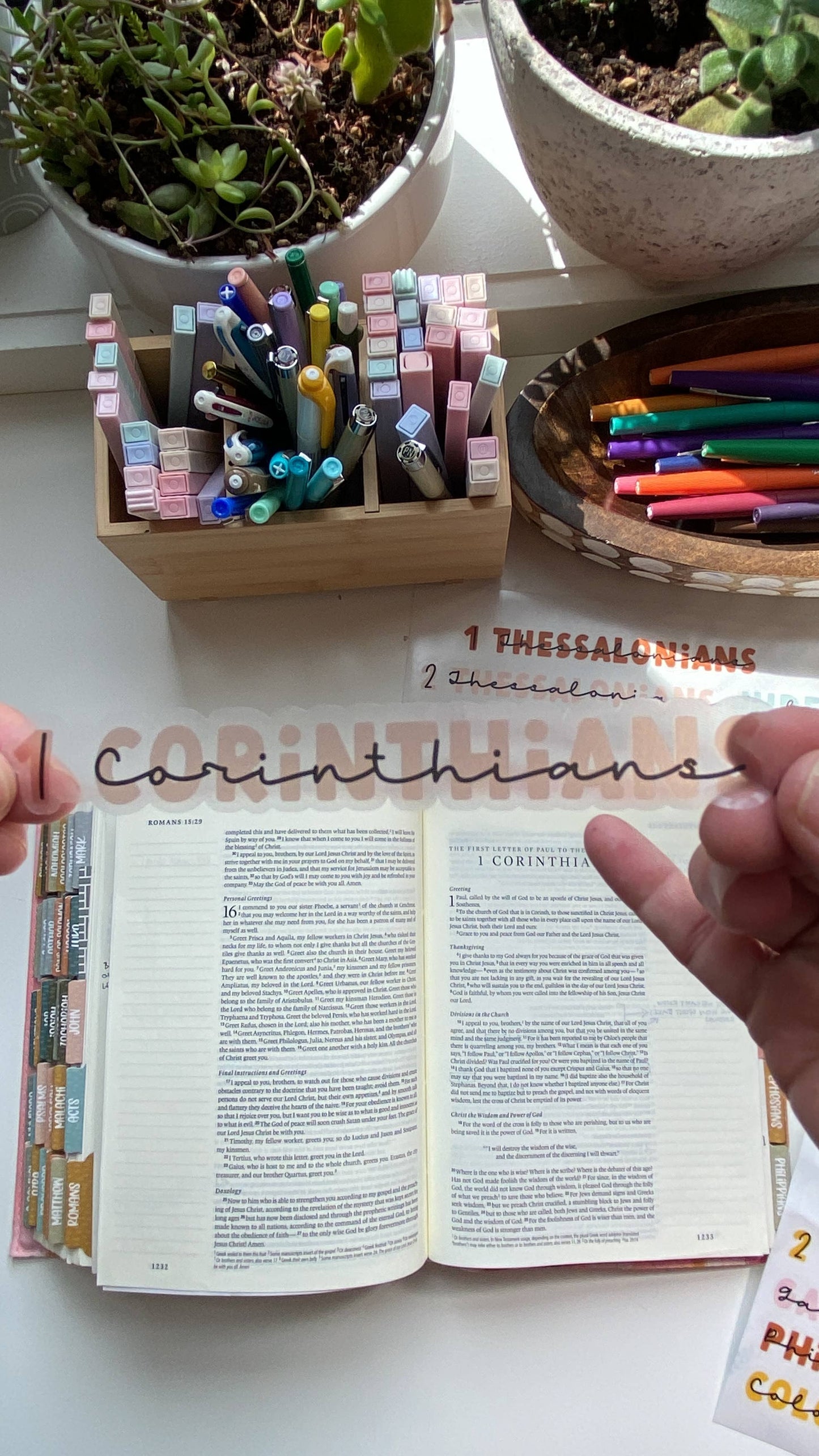 BOHO Books of the Bible Header Sticker Labels