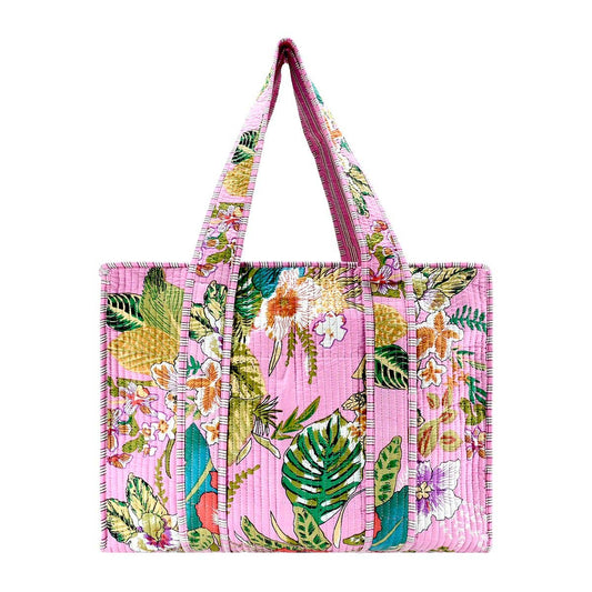 Pink Tropical Tote