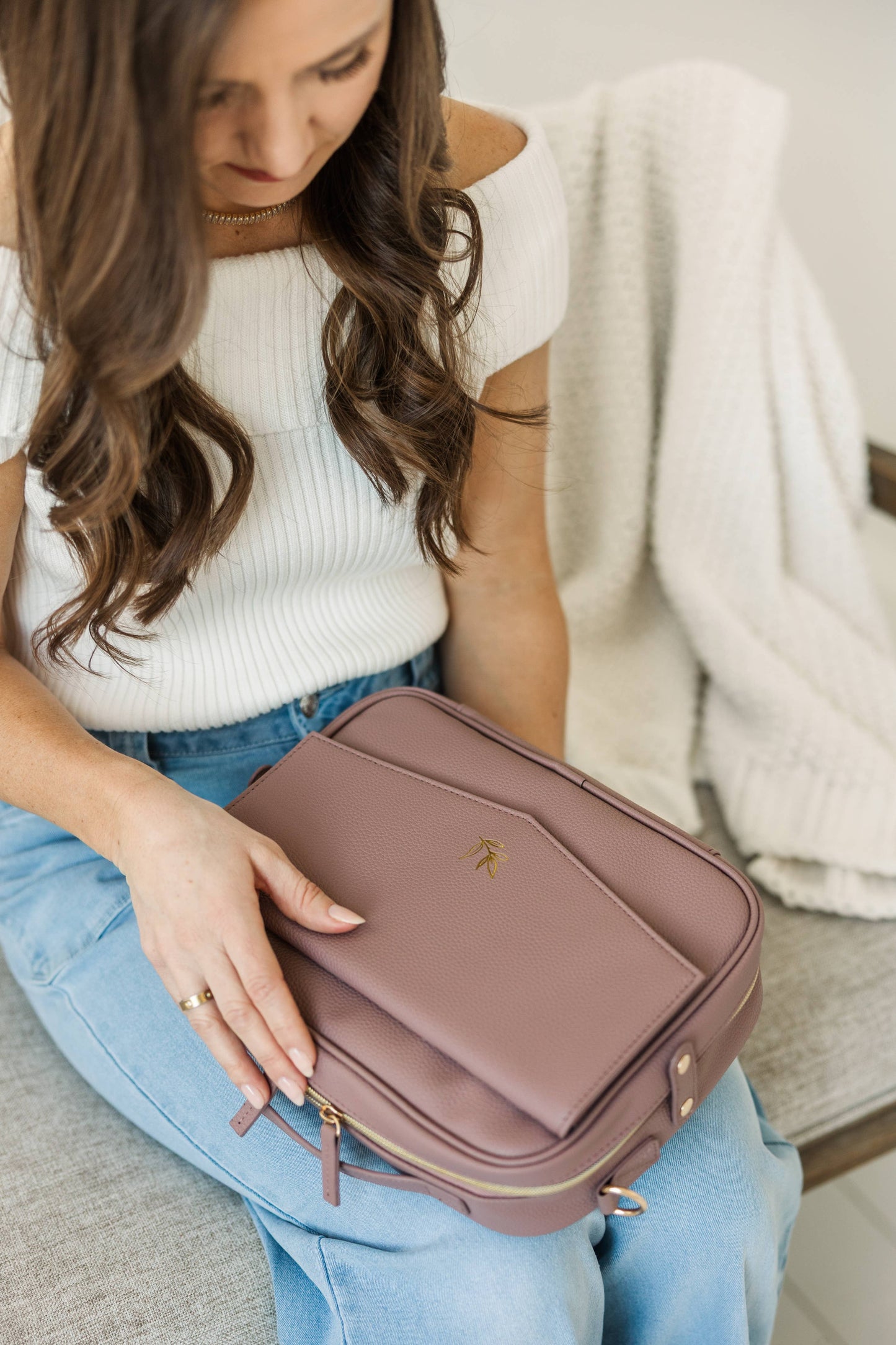 Lavender Crossbody Bible Bag