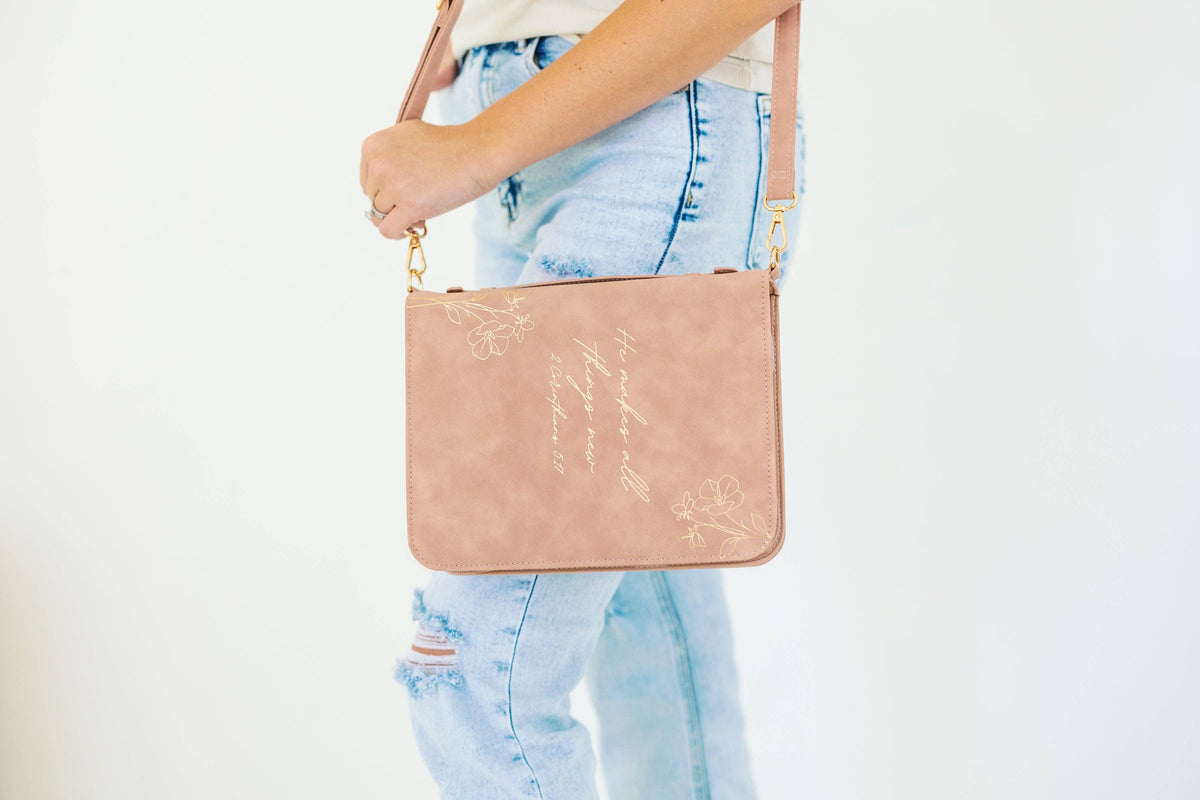 All Things New | Mauve Bible Cover