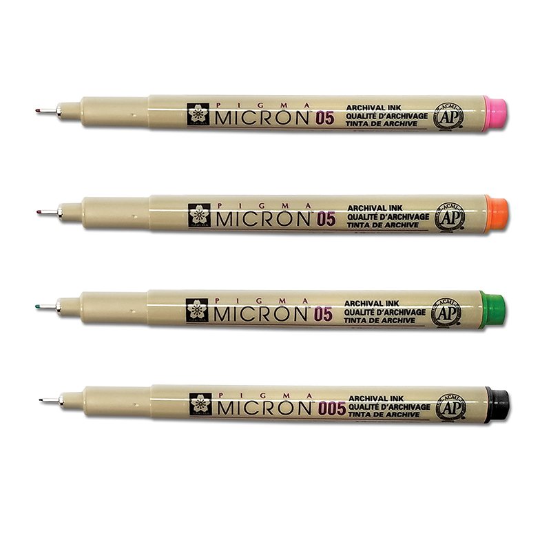 PIGMA Micron 05/005 Bible Note Pens, Set of 4