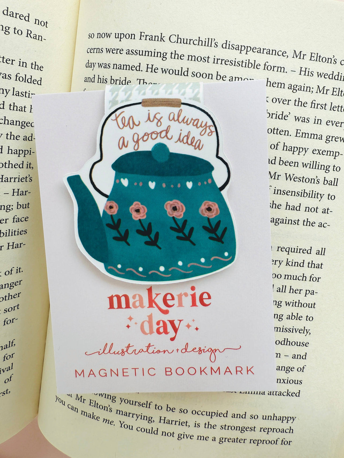 Teapot Magnetic Bookmark