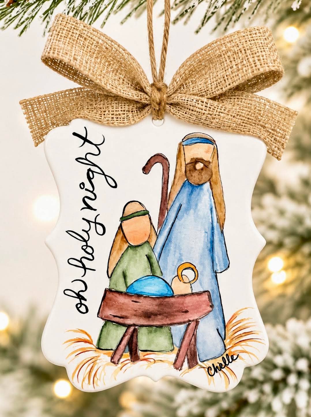 Oh Holy Night Christmas Ornament