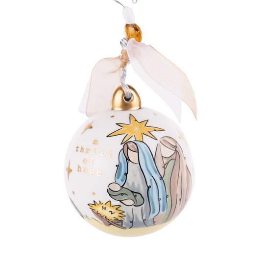 Gold Star Thrill of Hope Ornament