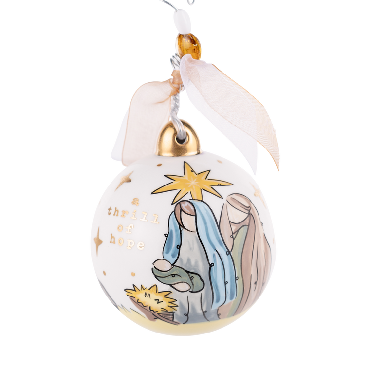 Gold Star Thrill of Hope Ornament