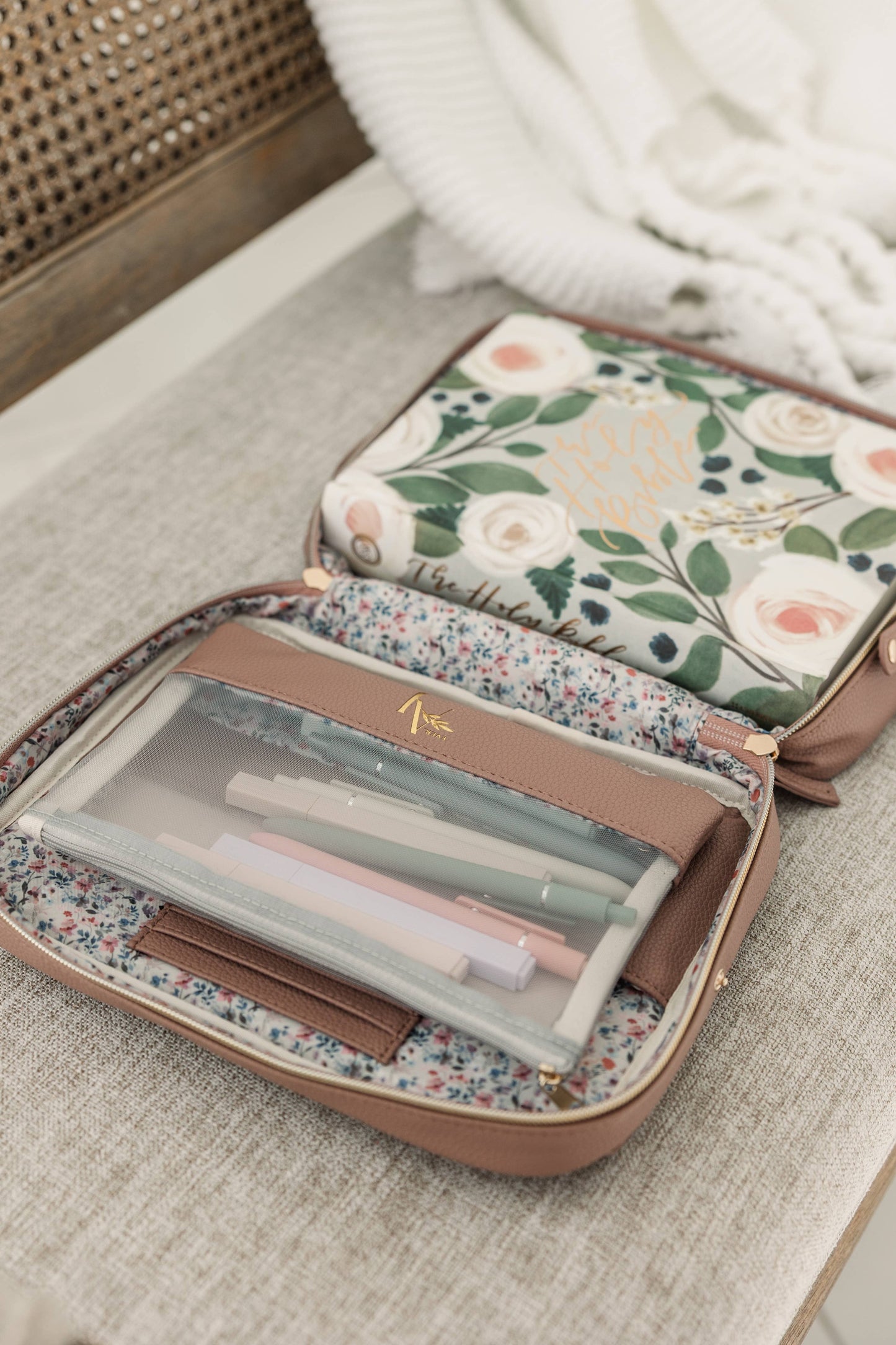Lavender Crossbody Bible Bag