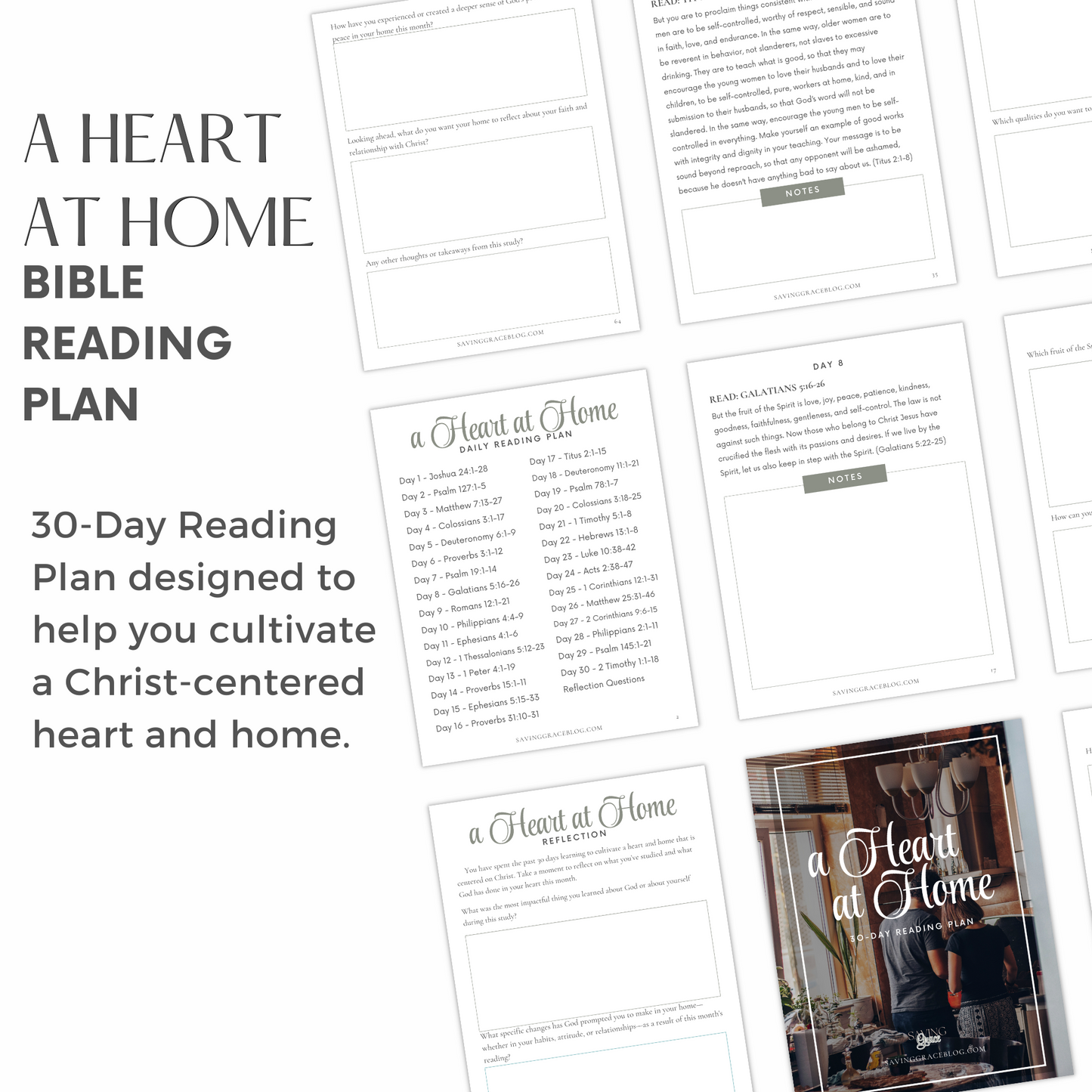 A Heart at Home 30-Day Bible Reading Plan + Workbook