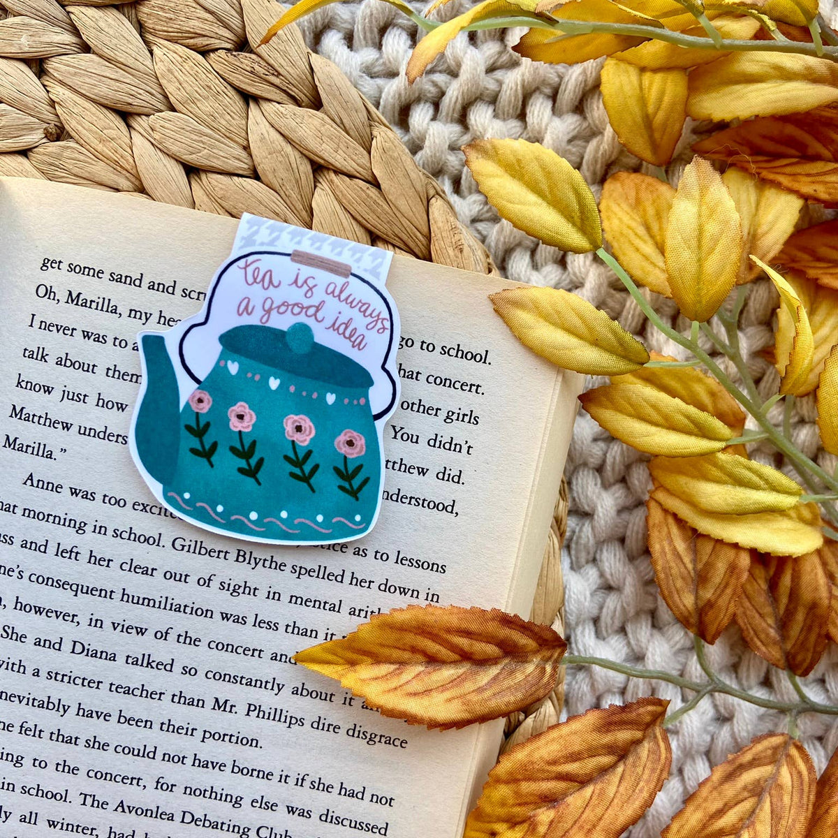 Teapot Magnetic Bookmark