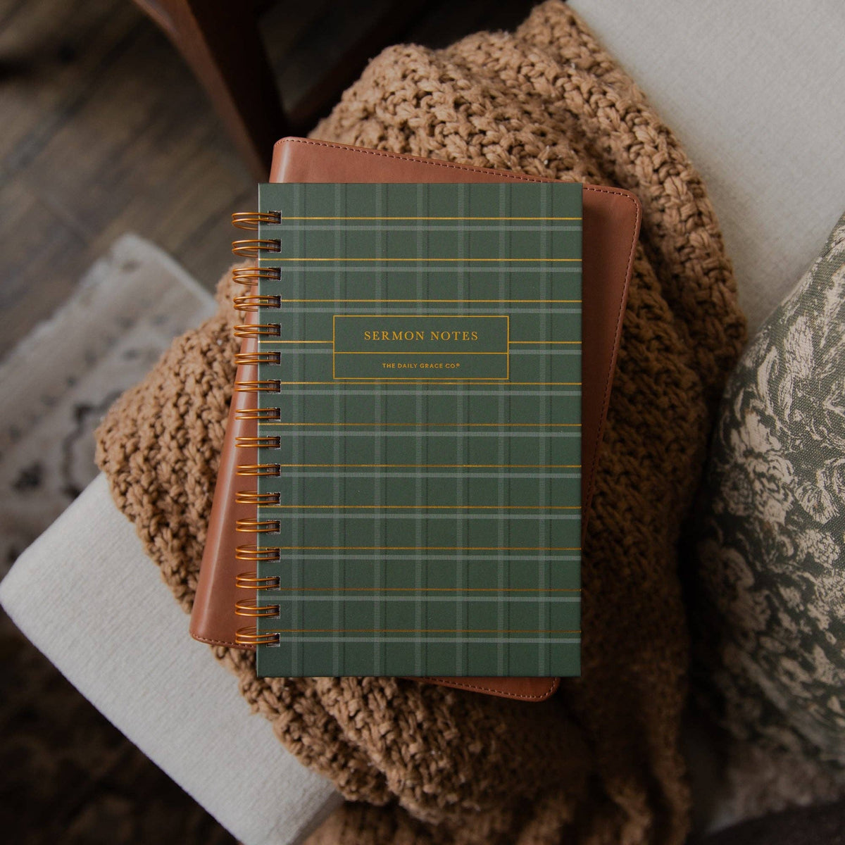 Sermon Notes Journal | Green Plaid