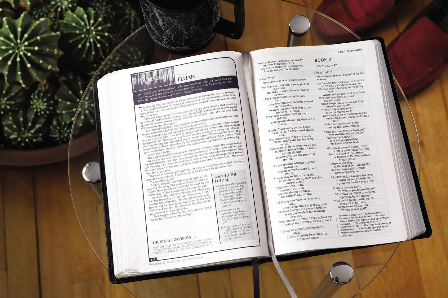 NIV Men's Devotional Bible, Large Print, Leathersoft Black