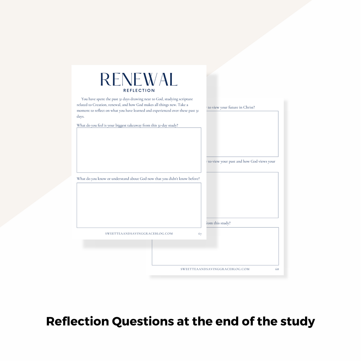 Renewal 31-Day Bible Reading Plan + Workbook