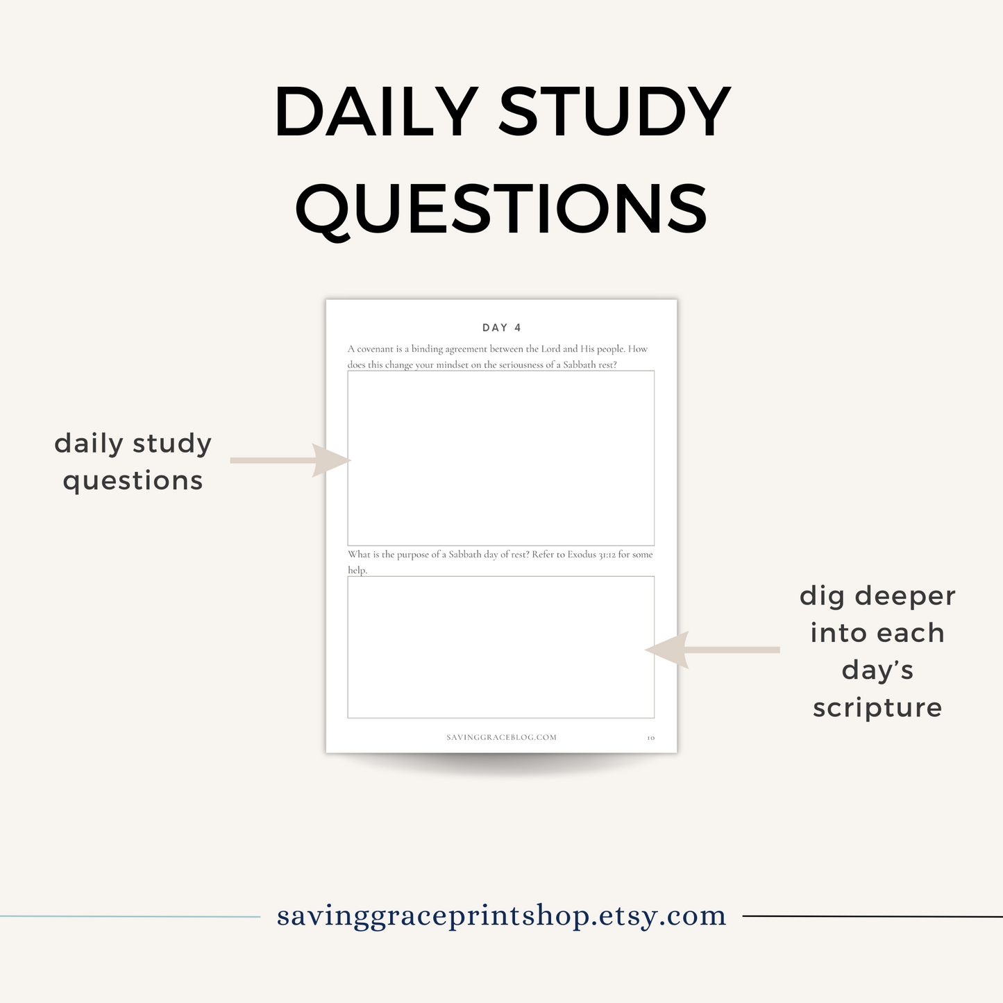 Sabbath 30-Day Bible Reading Plan + Workbook