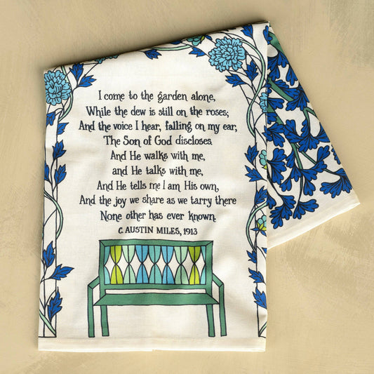 In The Garden Hymn Tea Towel - Full Color