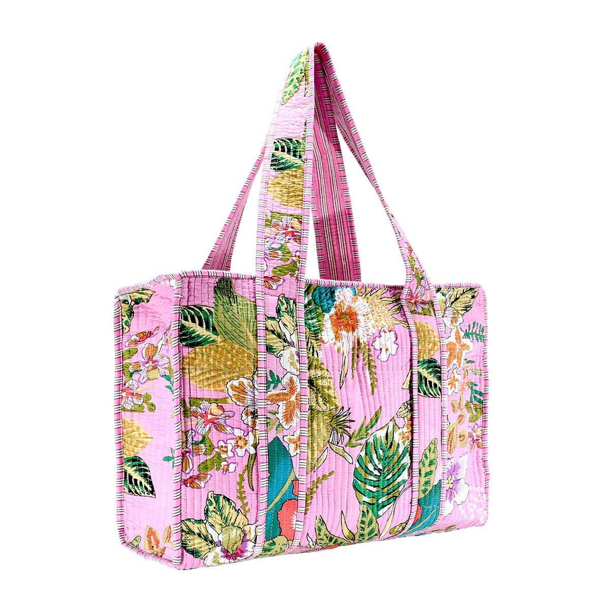 Pink Tropical Tote
