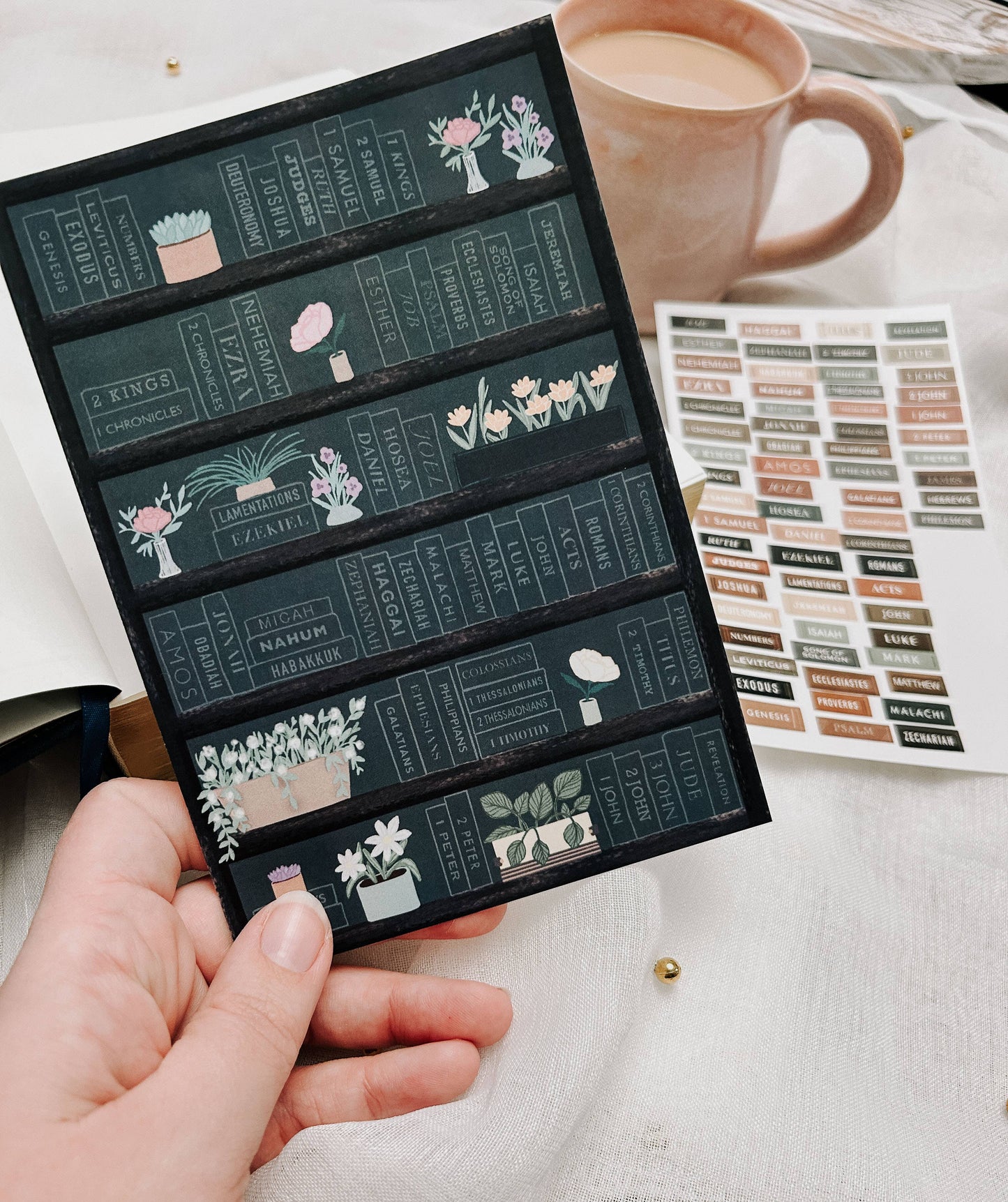 Evergreen Bible Reading Progress Tracker Sticker Set