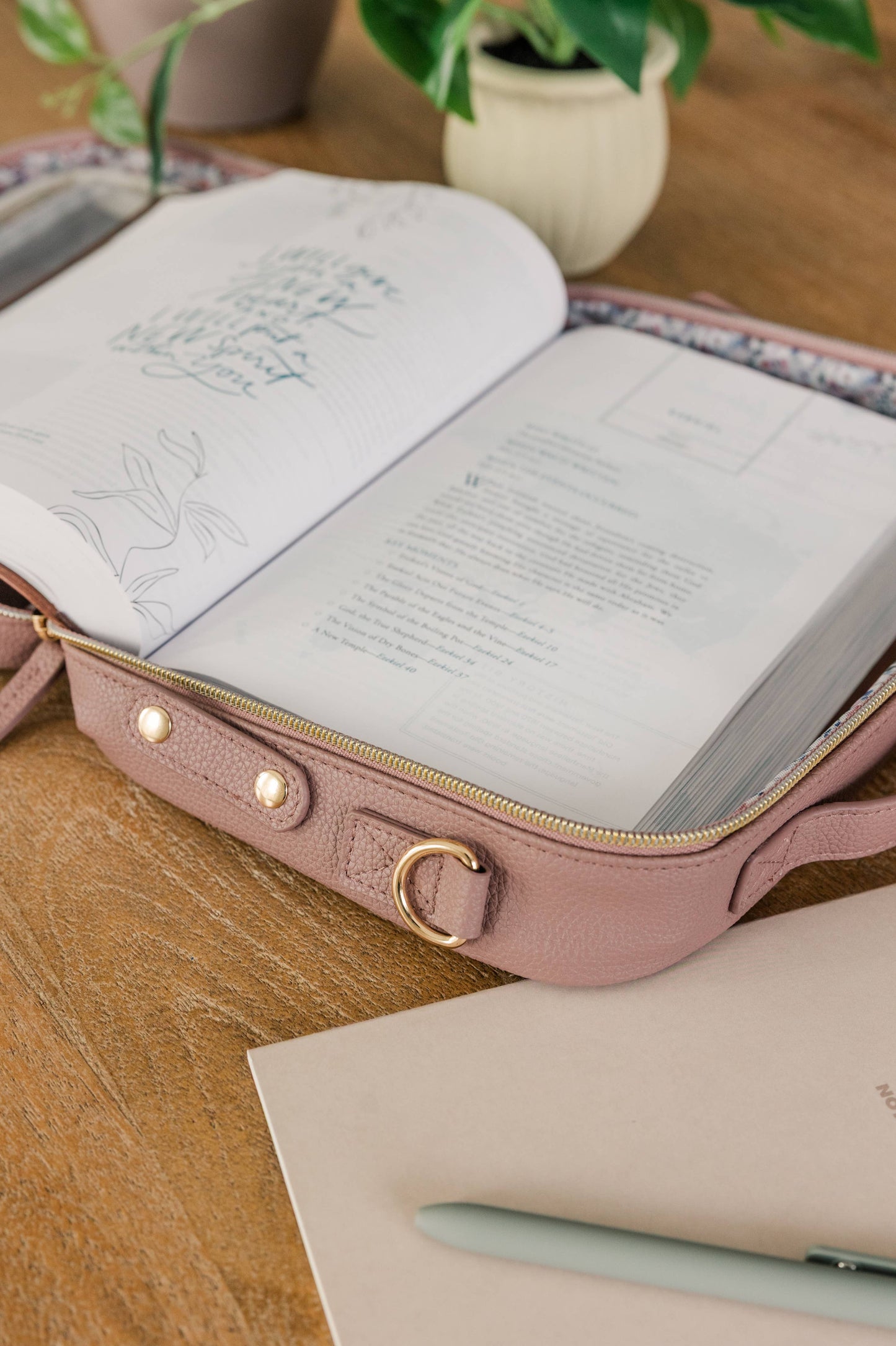 Lavender Crossbody Bible Bag