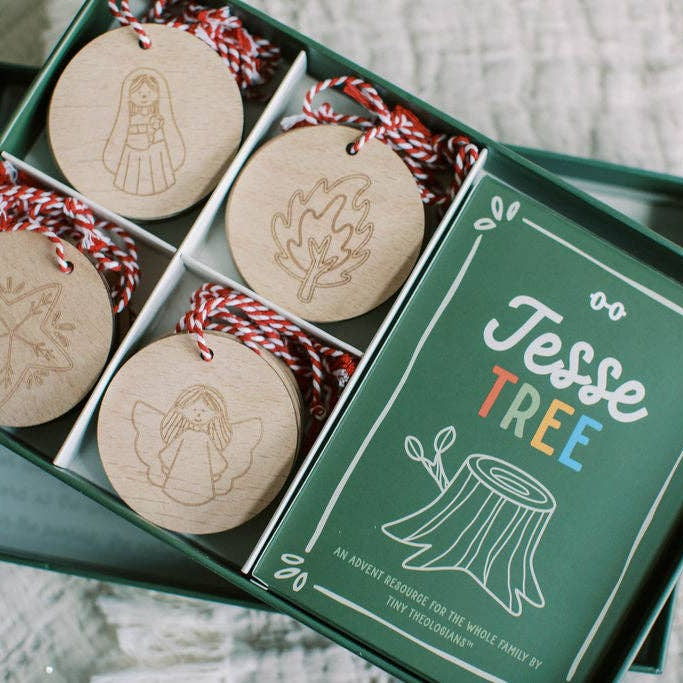 Jesse Tree Ornaments + Cards Set