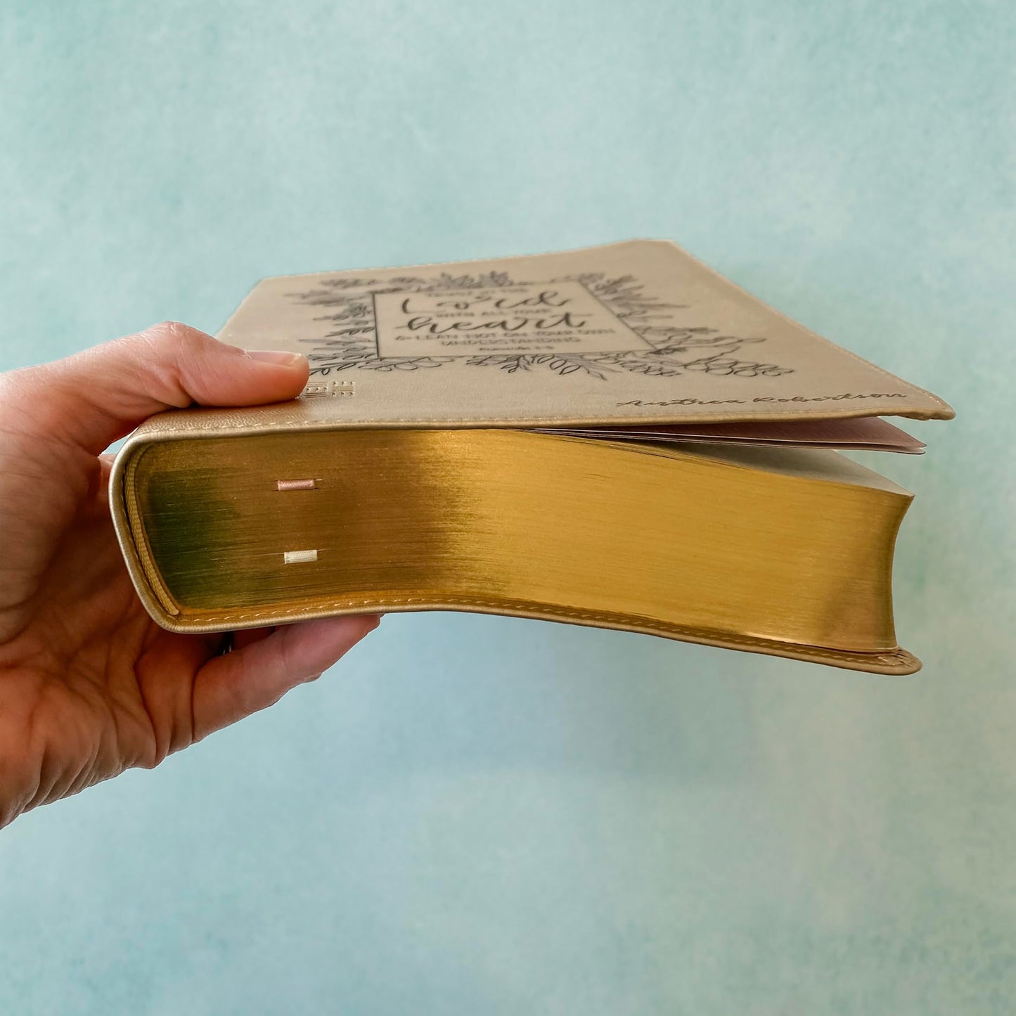 NLT Every Woman's Bible - Gold - Trust in the Lord - Personalized