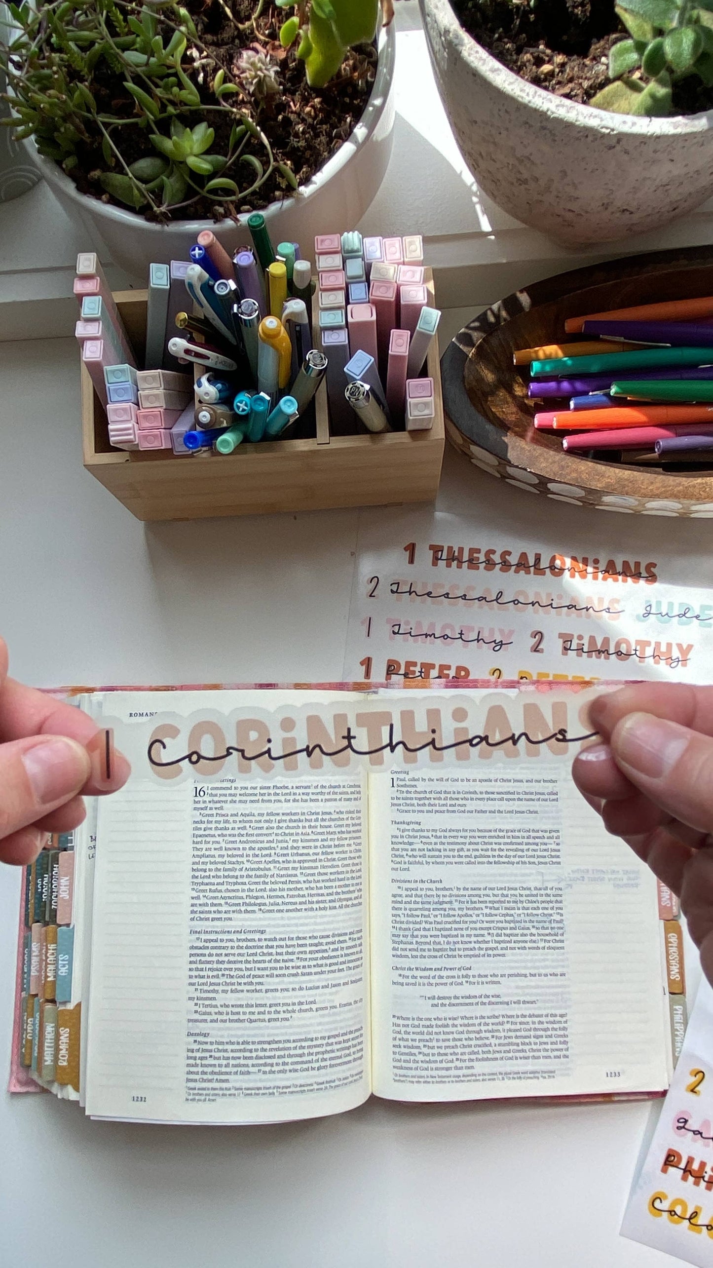 BOHO Books of the Bible Header Sticker Labels
